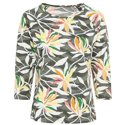 camel active Dames Jersey T-shirt met all-over print, Meerkleurig, XL camel active Dames Jersey T-shirt met all-over print, Meerkleurig, XL