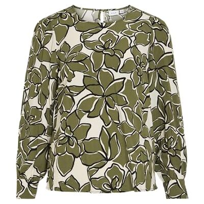 VILA Dames Vimara Dura O-Neck L/S Blouse/Pb, Capulet Olive, 34 VILA Dames Vimara Dura O-Neck L/S Blouse/Pb, Capulet Olive, 34