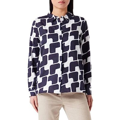 bugatti Dames W1084-21384 blouse, marine-380, zandaard, Marine-380 bugatti Dames W1084-21384 blouse, marine-380, zandaard, Marine-380