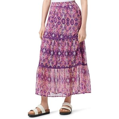 ONLY Dames Onlviva Life Maxi Rok Ptm Maxirok, Purple Magic/Aop: etnische rebel, L ONLY Dames Onlviva Life Maxi Rok Ptm Maxirok, Purple Magic/Aop: etnische rebel, L