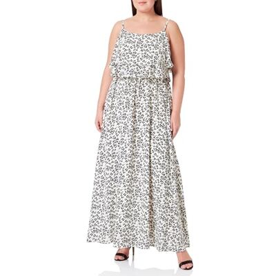 aleva Dames maxi-jurk 19222818-AL04, wit zwart, XL, wit, zwart, XL aleva Dames maxi-jurk 19222818-AL04, wit zwart, XL, wit, zwart, XL
