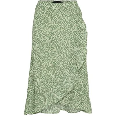 VERO MODA Vmsara Gunna Hw Calf Rok WVN Rok, Reseda/Aop:sara, S VERO MODA Vmsara Gunna Hw Calf Rok WVN Rok, Reseda/Aop:sara, S
