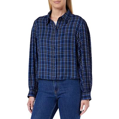ONLY Dames Onlnew Sandra Ls Check Shirt WVN Blouse (4-pack), Maritiem Blauw/Checks: Navy Peony/Bright White, L ONLY Dames Onlnew Sandra Ls Check Shirt WVN Blouse (4-pack), Maritiem Blauw/Checks: Navy Peony/Bright White, L