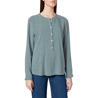 Brax Vanda Stehkragen moderne damesblouse, Groen (Jade Groen 35), 34 Brax Vanda Stehkragen moderne damesblouse, Groen (Jade Groen 35), 34