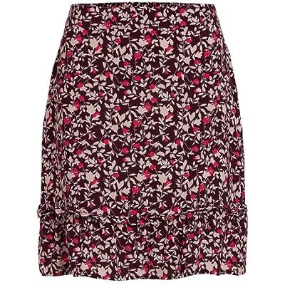 VILA Vicelina APA Hw Short Skirt/Su/Pb minirok voor dames, Biet Red/Aop: apa, 36 VILA Vicelina APA Hw Short Skirt/Su/Pb minirok voor dames, Biet Red/Aop: apa, 36