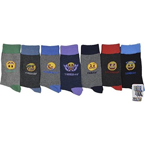 Emoji Socks Emoji Sokken/Kousen Multipack 7-paar Jongens Lucky 35-38