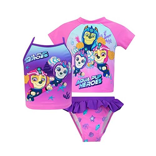 PAW Patrol zwempak Aqua Pups Meisjes Zwemkleding 3 Stuks Set Roze 104