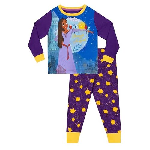 Disney Meisjes Pyjama's   Wish Pyjama's Voor Meisjes   Lange Mouwen 100% Katoen Pyjama's   Purper 104