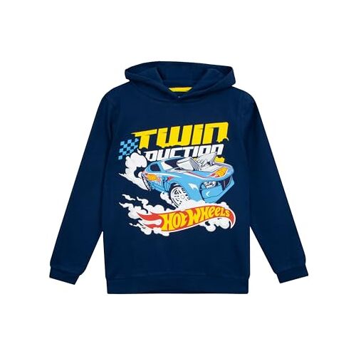 Hot Wheels Hoodie   Race Car Jongens Hoodie   100% Katoenen Hoodies voor Jongens   Blau   158