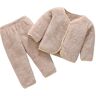 Barrageon Baby Home Kleding 0-3T Baby Flanel Pyjama Kinderen Nachtkleding Uniseks Nachtkleding Nachtkleding Sleepwear, Kaki, 100 cm