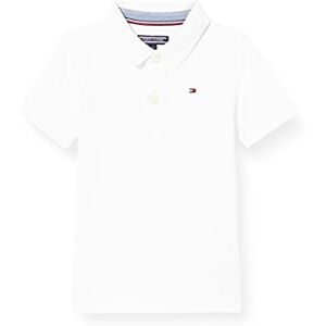 Tommy Hilfiger Poloshirt voor jongens, Wit (helder wit), 116 cm Tommy Hilfiger Poloshirt voor jongens, Wit (helder wit), 116 cm