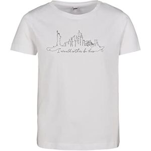 Tee Unisex Kids Kids Want to Be Here T-shirt, wit, 110/116 Tee Unisex Kids Kids Want to Be Here T-shirt, wit, 110/116