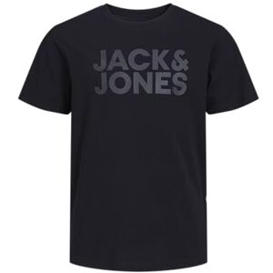 JACK & JONES Jjecorp Logo Tee Ss O-Neck Noos Mni, zwart/print: groot zwart, 122 JACK & JONES Jjecorp Logo Tee Ss O-Neck Noos Mni, zwart/print: groot zwart, 122