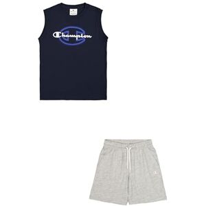 Champion Legacy grafische mouwloze set met ronde hals voor jongens, Blauw (BS501), 11-12 jaar Champion Legacy grafische mouwloze set met ronde hals voor jongens, Blauw (BS501), 11-12 jaar