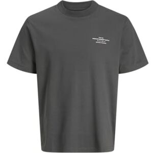 JACK & JONES Junior Jprblachad Branding Ss Crew N Tee Jnr, Volcanic Ash, 152 JACK & JONES Junior Jprblachad Branding Ss Crew N Tee Jnr, Volcanic Ash, 152