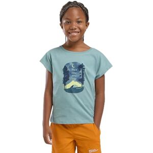 Jack Wolfskin Graphic Girls T-shirt voor meisjes, Print Soft Jade, 104 Jack Wolfskin Graphic Girls T-shirt voor meisjes, Print Soft Jade, 104