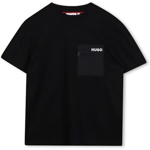 HUGO G00441 Kalamata T-shirt voor jongens, Zwart, 14 Jaren HUGO G00441 Kalamata T-shirt voor jongens, Zwart, 14 Jaren