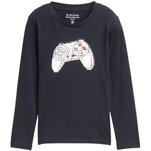 TOM TAILOR Kinder-T-shirt met lange mouwen, 29476 Coal Grey, 104-110 TOM TAILOR Kinder-T-shirt met lange mouwen, 29476 Coal Grey, 104-110