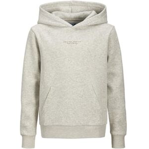 JACK & JONES Heren Jjkenji Sweat Hood Jnr, wit melange., 176 JACK & JONES Heren Jjkenji Sweat Hood Jnr, wit melange., 176