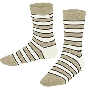 FALKE Uniseks-kind Sokken Simple Stripes K So katoen gedessineerd 1 paar, Beige Sand Melange 4650, 19-22 FALKE Uniseks-kind Sokken Simple Stripes K So katoen gedessineerd 1 paar, Beige Sand Melange 4650, 19-22
