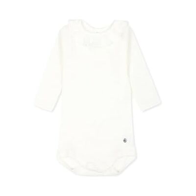 Petit Bateau A05Q1 meisjesbody met kraag lange mouwen 0-24, wit marshmallow, 18 maanden, wit marshmallow, 18 Maanden Petit Bateau A05Q1 meisjesbody met kraag lange mouwen 0-24, wit marshmallow, 18 maanden, wit marshmallow, 18 Maanden