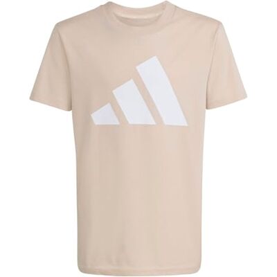 adidas Unisex niños ESSENTIALS BIG LOGO T-SHIRT SET, Crystal Linen/white, 15-16 Years adidas Unisex niños ESSENTIALS BIG LOGO T-SHIRT SET, Crystal Linen/white, 15-16 Years