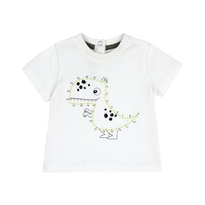 Chicco T-shirt van katoen met korte mouwen voor jongens, Natuurlijk., 6 Maanden Chicco T-shirt van katoen met korte mouwen voor jongens, Natuurlijk., 6 Maanden