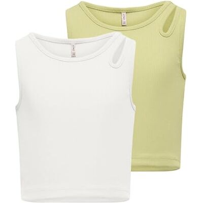 ONLY Kognessa Life JRS Cut Out Top 2-Pack, Nile, 146-152 ONLY Kognessa Life JRS Cut Out Top 2-Pack, Nile, 146-152