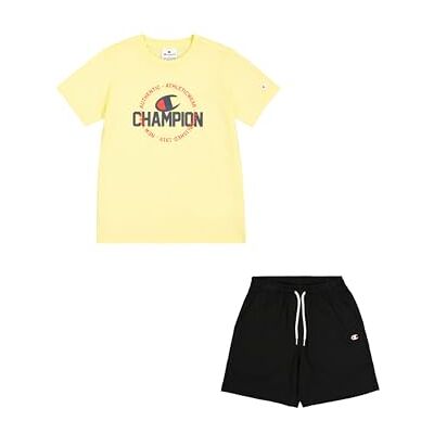 Champion Boy's Legacy Boy grafische ronde hals set met logo, geel (YS143), XS, Geel (YS143), 5-6 jaar Champion Boy's Legacy Boy grafische ronde hals set met logo, geel (YS143), XS, Geel (YS143), 5-6 jaar