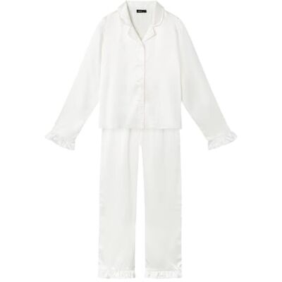 Name it Meisjes Nlfnighty pyjama set pyjama, wit alyssum, 158-164 Name it Meisjes Nlfnighty pyjama set pyjama, wit alyssum, 158-164