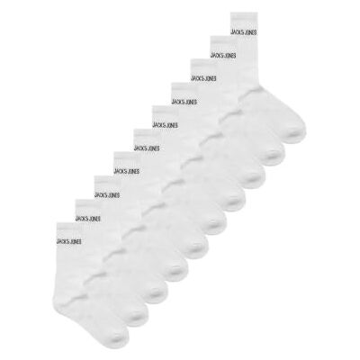 JACK & JONES Junior Jacregen Tennis Socks 10 Pack Jnr Ln, wit, 38/43 EU JACK & JONES Junior Jacregen Tennis Socks 10 Pack Jnr Ln, wit, 38/43 EU