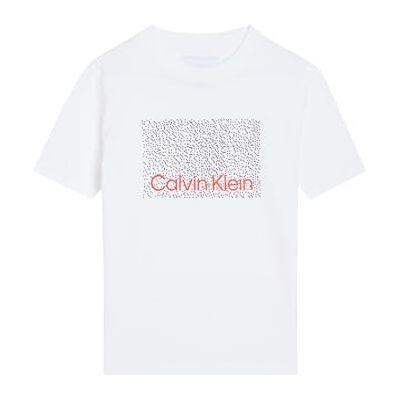 Calvin Jongens Perforation Ss T-Shirt LVCKSJA04B S/S T-shirt, wit (wit 11-0601 TCX), 10 jaar Calvin Jongens Perforation Ss T-Shirt LVCKSJA04B S/S T-shirt, wit (wit 11-0601 TCX), 10 jaar