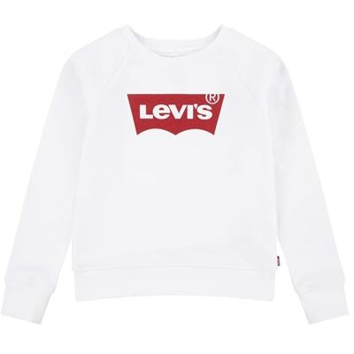 Levi's Lvg Key Item Logo Crew 4e6660 Sweatshirt voor meisjes, rood/wit, 12 jaar Levi's Lvg Key Item Logo Crew 4e6660 Sweatshirt voor meisjes, rood/wit, 12 jaar