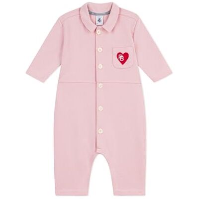 Petit Bateau Lange overall van katoen, effen, pompistenstijl Petit Bateau Lange overall van katoen, effen, pompistenstijl