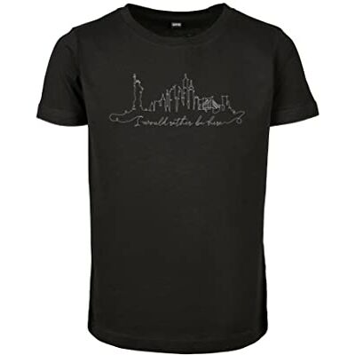Kids Want to Be Here Tee T-shirt voor jongens, zwart, 110 cm Kids Want to Be Here Tee T-shirt voor jongens, zwart, 110 cm