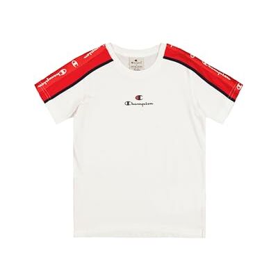 Champion T-shirt met korte mouwen voor jongens, Wit (Ww001), 7-8 jaar Champion T-shirt met korte mouwen voor jongens, Wit (Ww001), 7-8 jaar