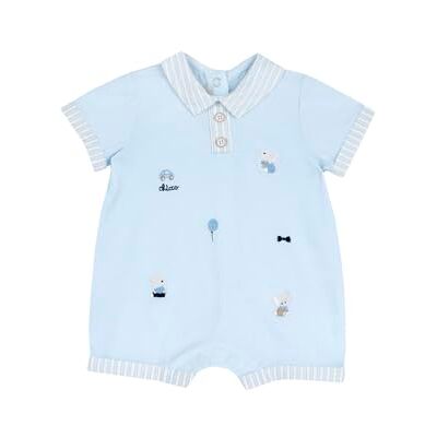 Chicco , Elegante babyrompertje van zacht katoen, met comfortabele rugopening en patchgat, ontworpen in Italië, babykleding van 0-24 maanden, lichtblauw (2), 3 Maanden Chicco , Elegante babyrompertje van zacht katoen, met comfortabele rugopening en patchgat, ontworpen in Italië, babykleding van 0-24 maanden, lichtblauw (2), 3 Maanden