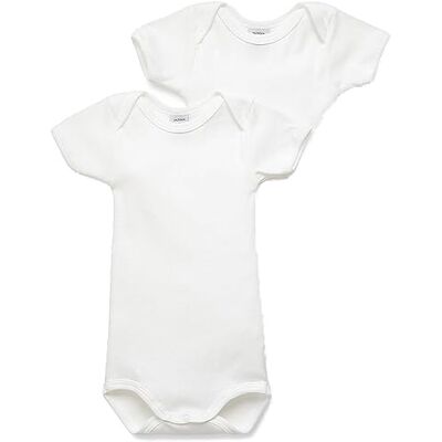 Petit Bateau , Set van 2 katoenen babyrompertjes met korte mouwen, Variant 1:, 12 Maanden Petit Bateau , Set van 2 katoenen babyrompertjes met korte mouwen, Variant 1:, 12 Maanden