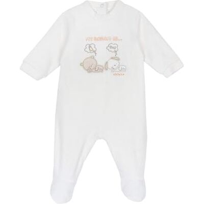 Chicco Romper voor baby en peuters, uniseks kinderen, Natuurlijk., 0 Maanden Chicco Romper voor baby en peuters, uniseks kinderen, Natuurlijk., 0 Maanden
