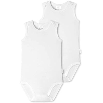 Schiesser Baby 0/0 Arm Bodies 2 Pack uniseks-baby Baby- en peuterondergoedset Schiesser Baby 0/0 Arm Bodies 2 Pack uniseks-baby Baby- en peuterondergoedset