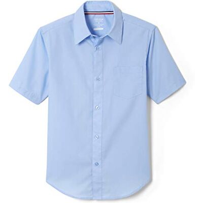 French Toast Boys' Short Sleeve Classic Poplin Dress Shirt (Standard & Husky), Light Blue, 2T French Toast Boys' Short Sleeve Classic Poplin Dress Shirt (Standard & Husky), Light Blue, 2T