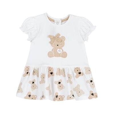 Chicco , Babyjurk voor pasgeborenen, korte mouwen, met schattige patronen, ontworpen in Italië, voor pasgeborenen van 0 tot 24 maanden, cadeau-idee voor geboorte, beige (2), 4 Jaar Chicco , Babyjurk voor pasgeborenen, korte mouwen, met schattige patronen, ontworpen in Italië, voor pasgeborenen van 0 tot 24 maanden, cadeau-idee voor geboorte, beige (2), 4 Jaar