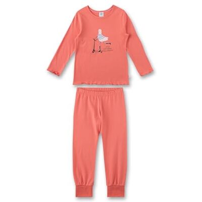 Sanetta Kinderpyjama voor meisjes, lang, 100% biologisch katoen, meloen., 104 cm Sanetta Kinderpyjama voor meisjes, lang, 100% biologisch katoen, meloen., 104 cm