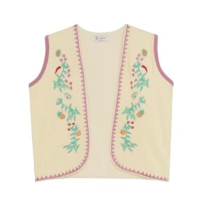 Noppies Meisje Meisjes Gilet Neenah Pullover, Beige/Huid P873, 104 Noppies Meisje Meisjes Gilet Neenah Pullover, Beige/Huid P873, 104