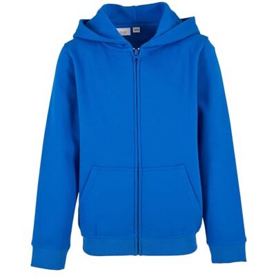 Build Your Brand Organic Basic Kids Zip Hoody, hoodie met ritssluiting, voor jongens en meisjes, 100% biologisch katoen, Intenseblue, 134-140 Build Your Brand Organic Basic Kids Zip Hoody, hoodie met ritssluiting, voor jongens en meisjes, 100% biologisch katoen, Intenseblue, 134-140