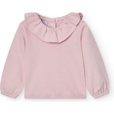BABIDU T-shirt met ruches, smalle pasvorm, uniseks, Make-up., 9 Maanden BABIDU T-shirt met ruches, smalle pasvorm, uniseks, Make-up., 9 Maanden