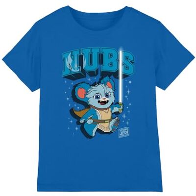 STAR WARS Young Jedi Adventure Nubs Kids Unisex Kids T-shirt, koninklijk, 7-8 jaar, Koninklijk, 7-8 jaar STAR WARS Young Jedi Adventure Nubs Kids Unisex Kids T-shirt, koninklijk, 7-8 jaar, Koninklijk, 7-8 jaar