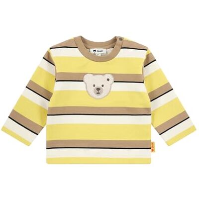 Steiff Sweatshirt EU maat 74 Cream Gold Sweatshirt met lange mouwen voor kinderen, trui met lange mouwen, babybovendeel, ideaal basic shirt, comfortabel en zacht, wasmachinebestendig, Crèam goud., 74 Steiff Sweatshirt EU maat 74 Cream Gold Sweatshirt met lange mouwen voor kinderen, trui met lange mouwen, babybovendeel, ideaal basic shirt, comfortabel en zacht, wasmachinebestendig, Crèam goud., 74