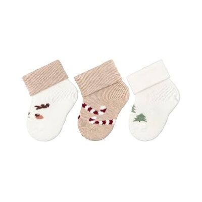 Sterntaler eerste sokken 3er kerst, ecru, 14 Sterntaler eerste sokken 3er kerst, ecru, 14