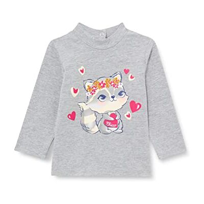 Chicco T-shirt met lange mouwen, grijs, normaal meisjes en meisjes Chicco T-shirt met lange mouwen, grijs, normaal meisjes en meisjes